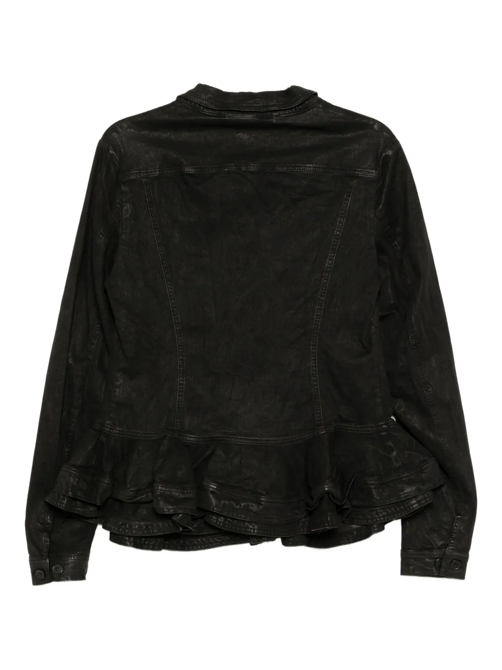 Rundholz Cotton Collared Jacket In Black