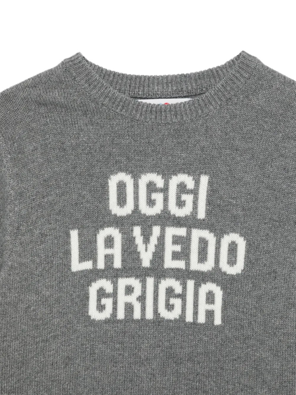 MC2 Saint Barth Kids Trui met opschrift Grijs