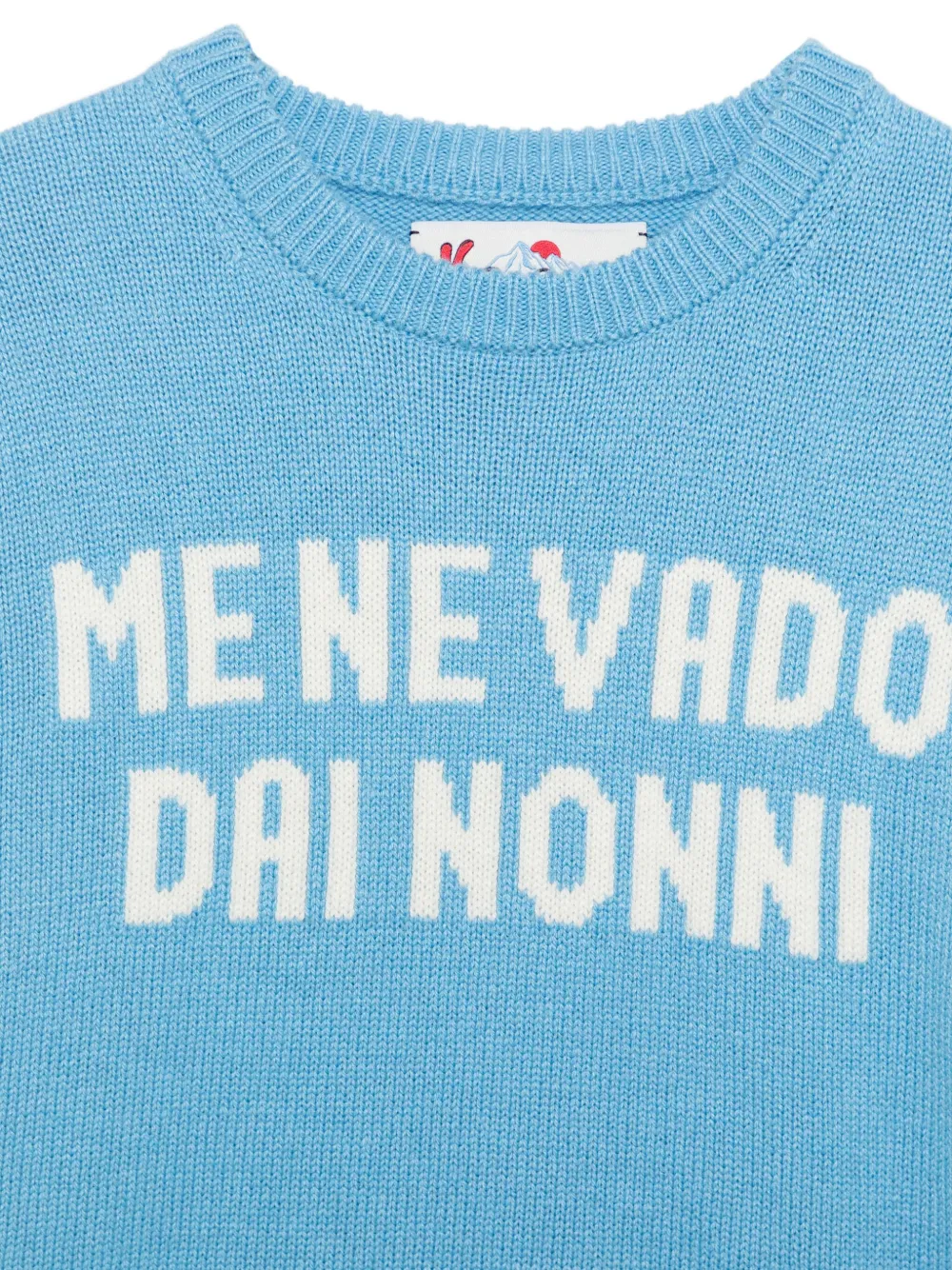 MC2 Saint Barth Kids Trui met ronde hals en lange mouwen Blauw