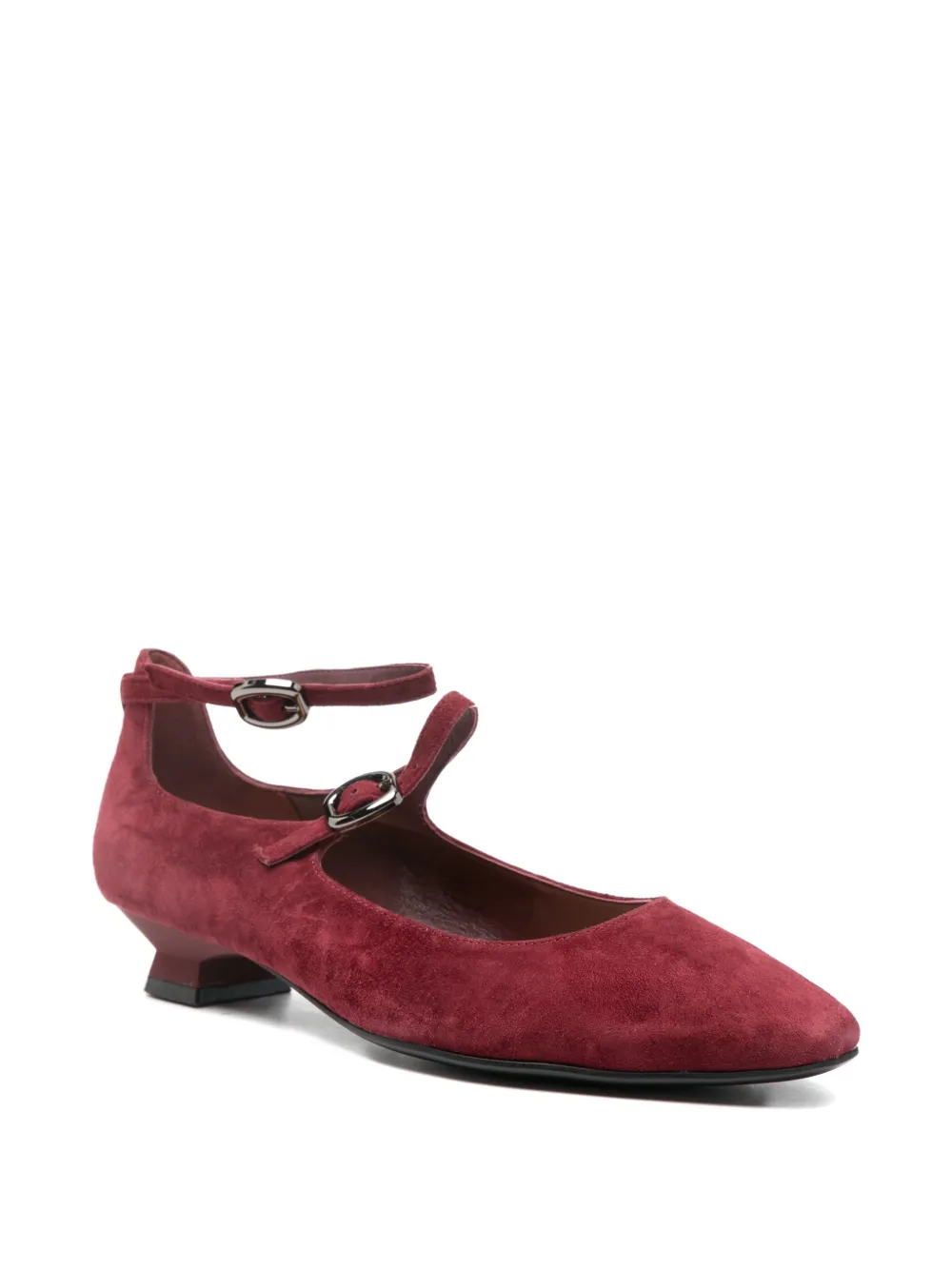 Marc Ellis Ankle-strap Flat Pumps In Red