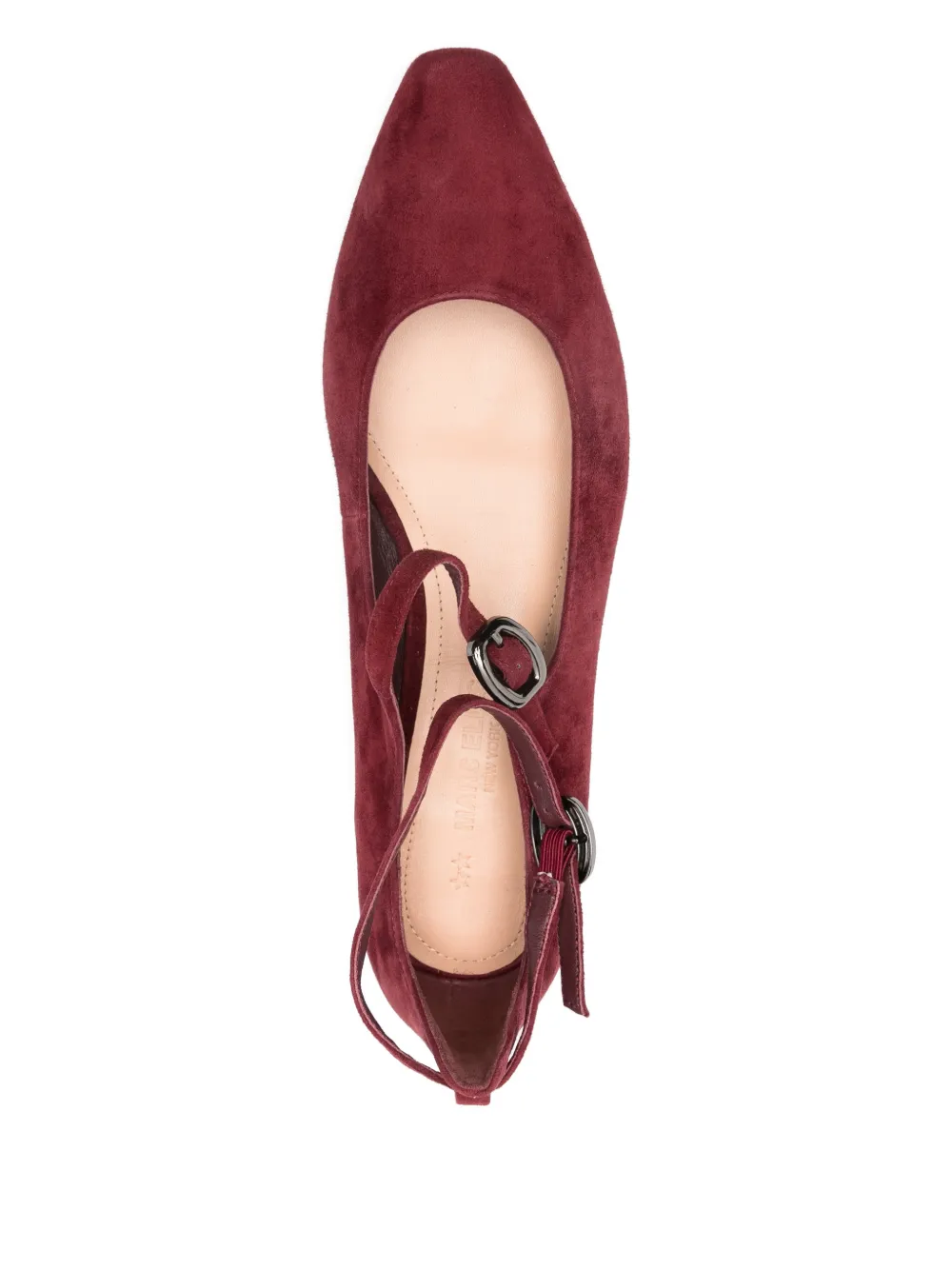 Marc Ellis Ankle-strap Flat Pumps In Red