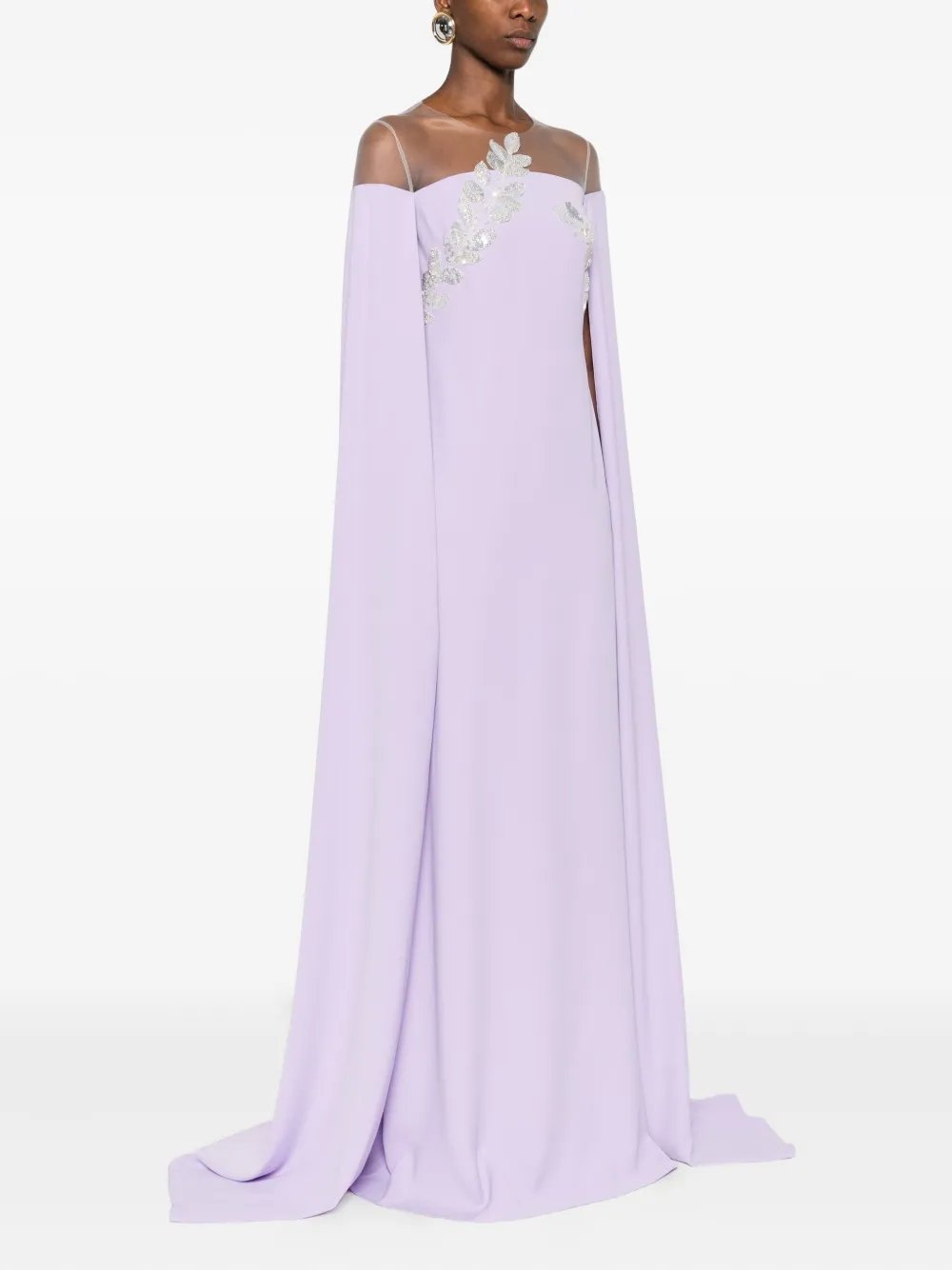 CRISTALLINI Kassandra maxi-jurk Paars