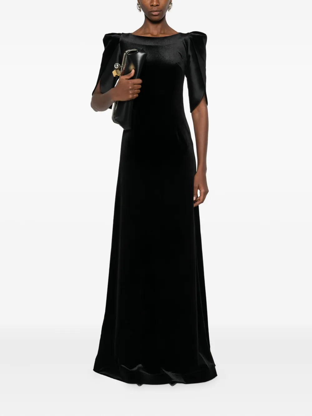 CRISTALLINI Lilith belt dress - Zwart