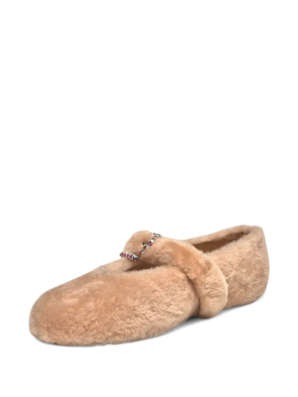 Le Silla Danielle Buckle-embellished Ballet Flats In Brown