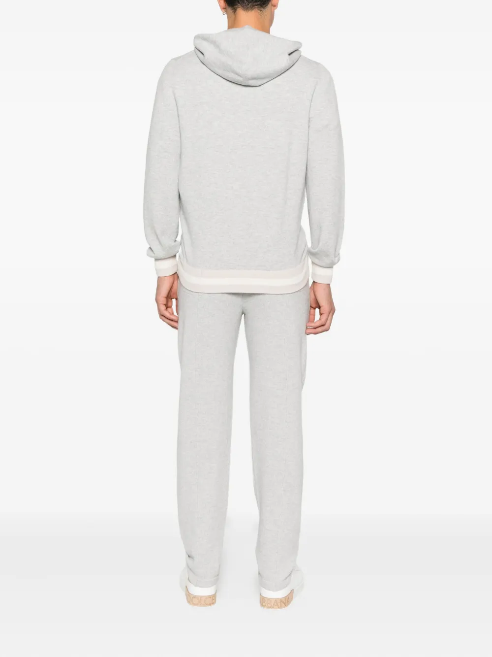 Gran Sasso x Casa Frumoasa trainingspak met capuchon en gestreepte afwerking Grijs