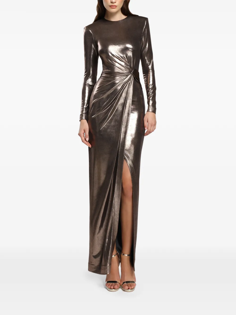 CRISTALLINI Ornelia twisted maxi dress