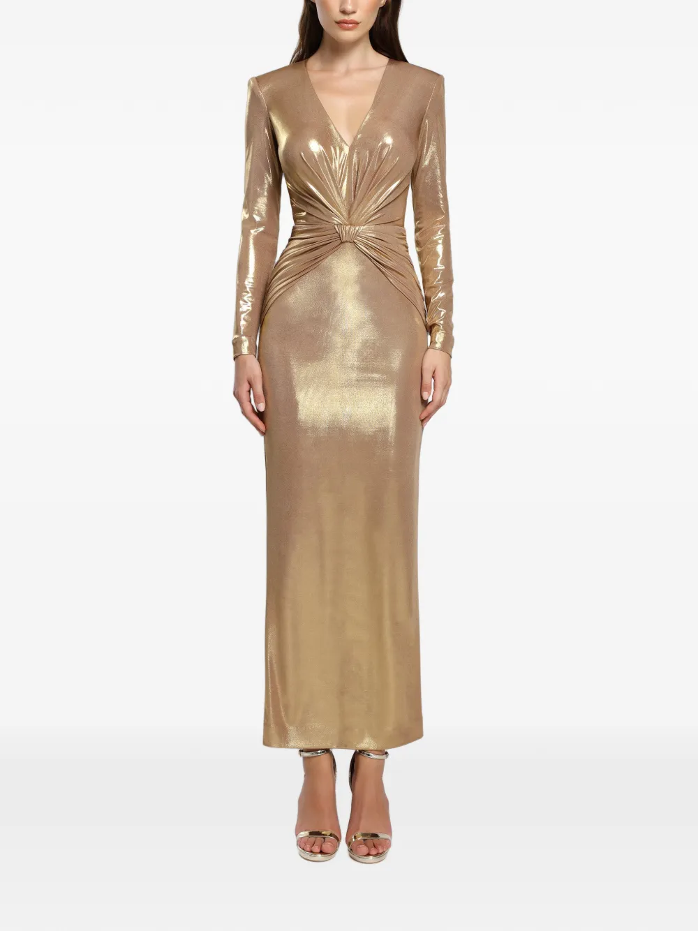 CRISTALLINI Vega knotted maxi dress