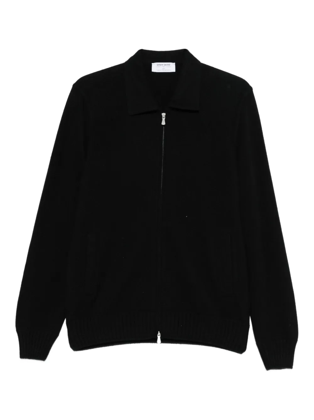 Gran Sasso zip-up cardigan | Black | Image 1