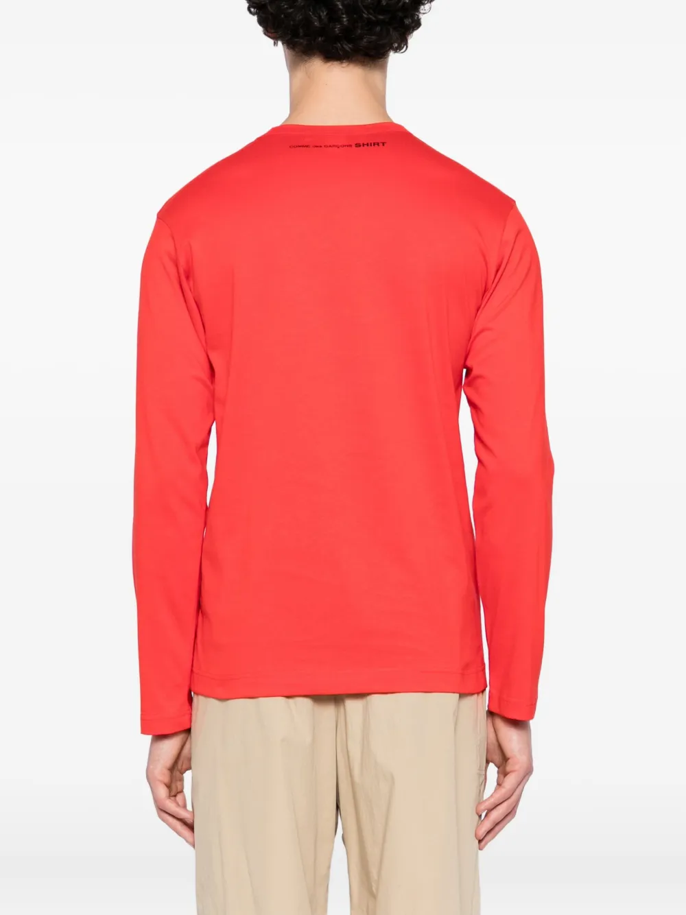 Comme Des Garçons Shirt Katoenen T-shirt Rood