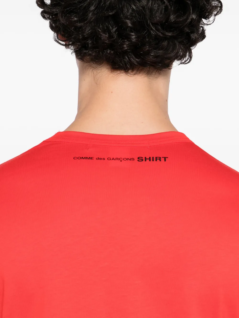 Comme Des Garçons Shirt Katoenen T-shirt Rood