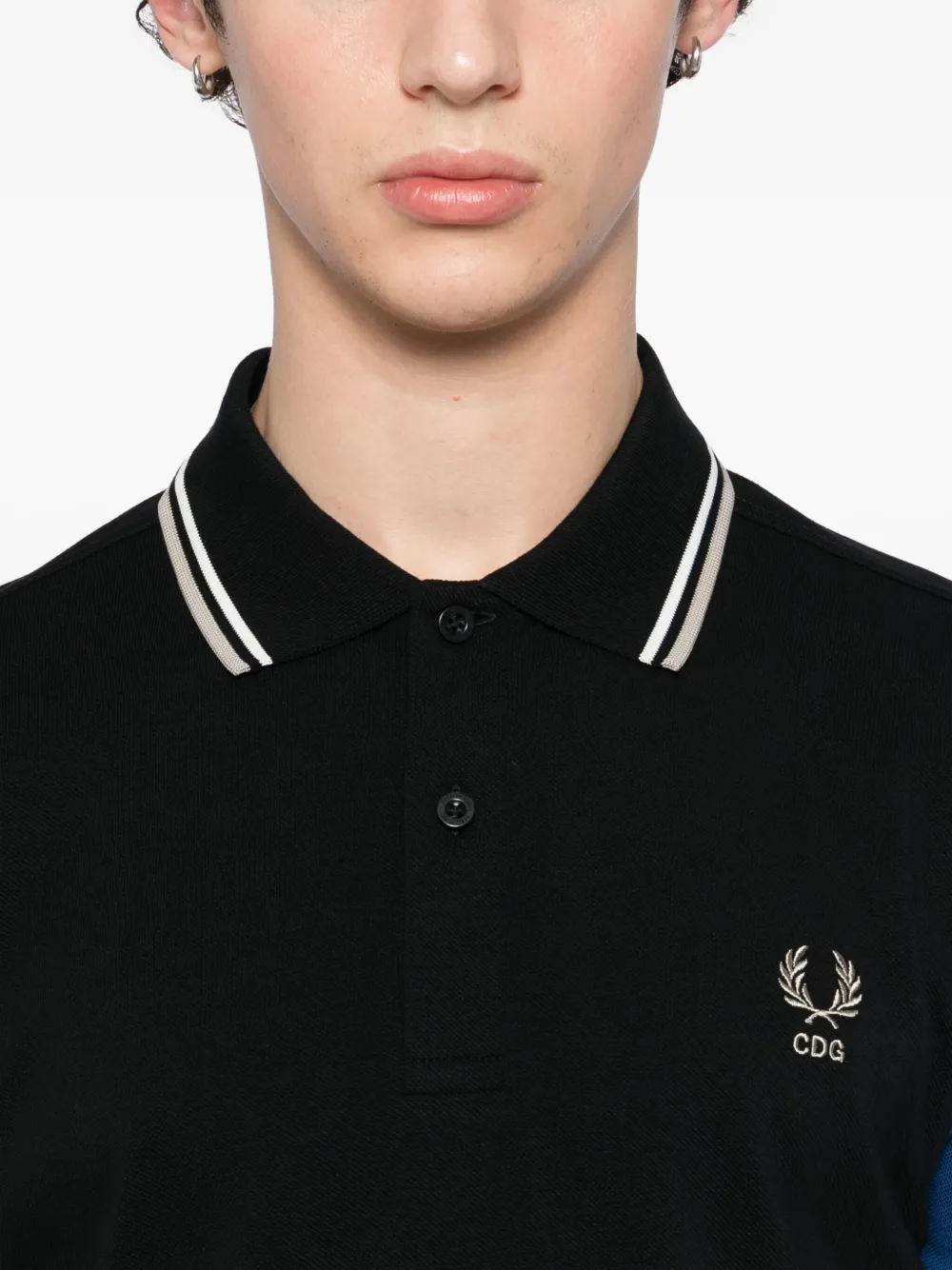 FRED PERRY COMME des GARÇON ポロシャツ ネイビー Comme Des Garçons