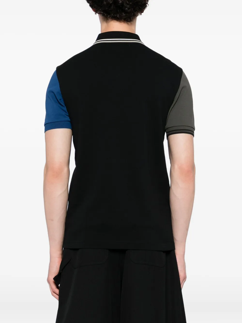 Comme Des Garçons Shirt x Fred Perry poloshirt met colourblocking en korte mouwen Blauw
