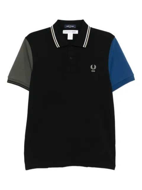 Comme Des Garçons Shirt playera tipo polo con diseño color block en colaboración con Fred Perry