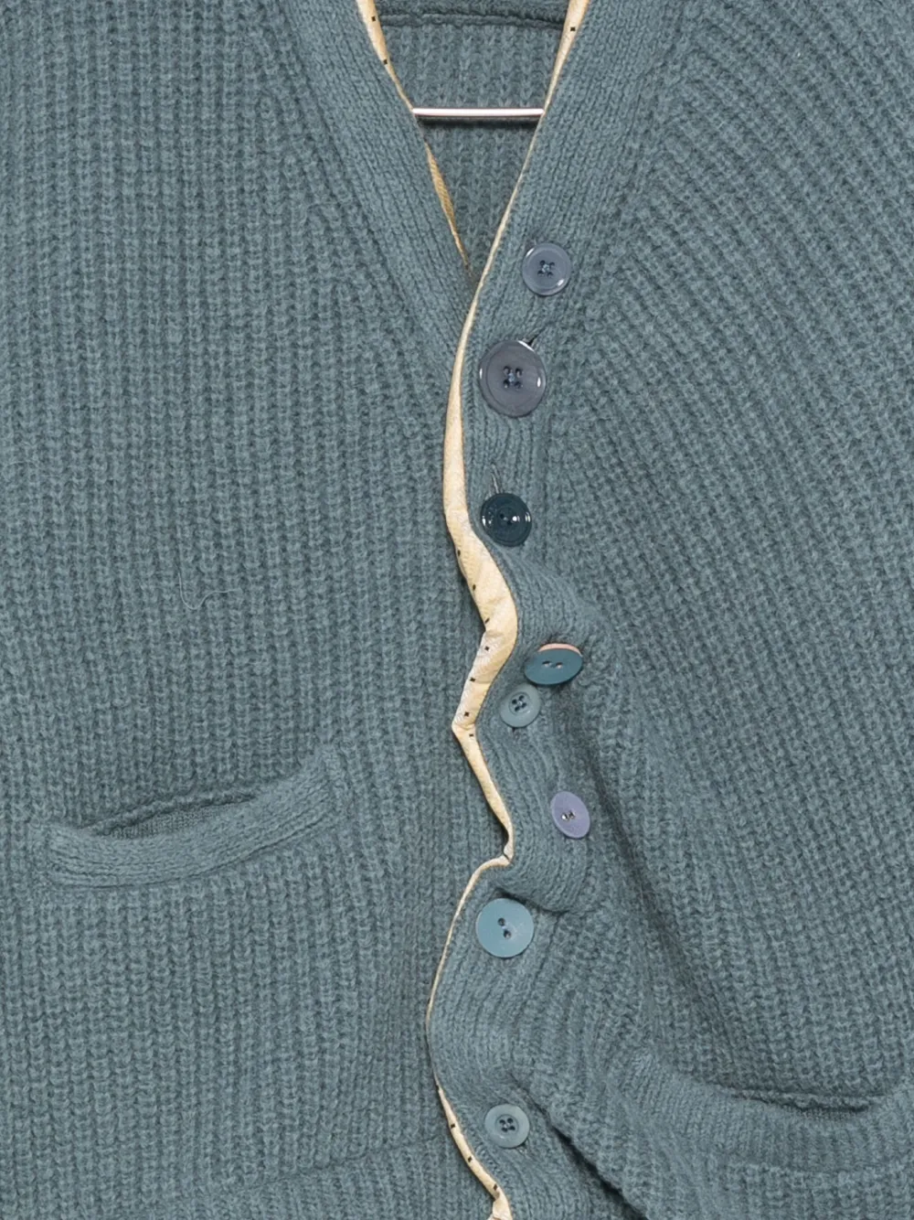 Undercover Asymmetric Cardigan In Blue