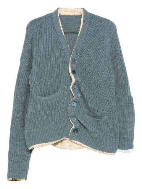 Undercover cárdigan asimétrico