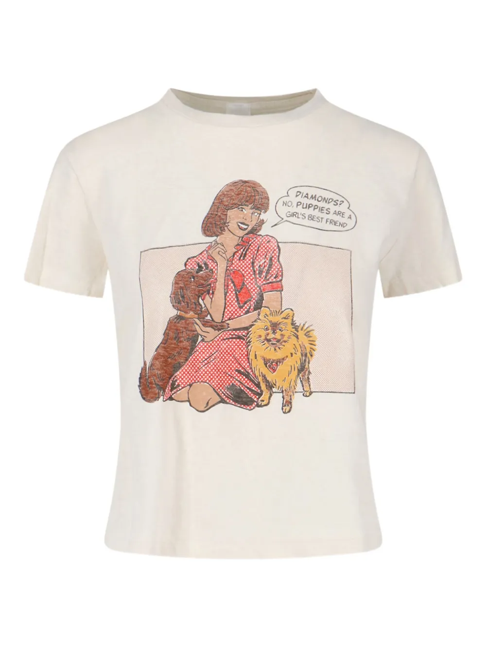 RE/DONE puppies-graphic T-shirt | White | Image 1