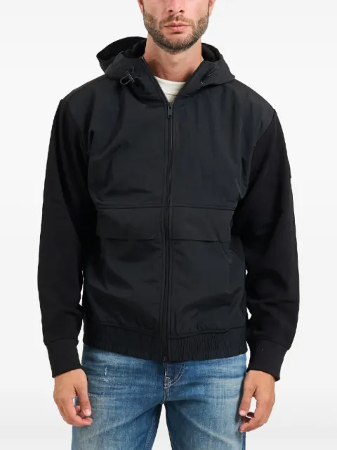 BOSS panelled hooded jacket
