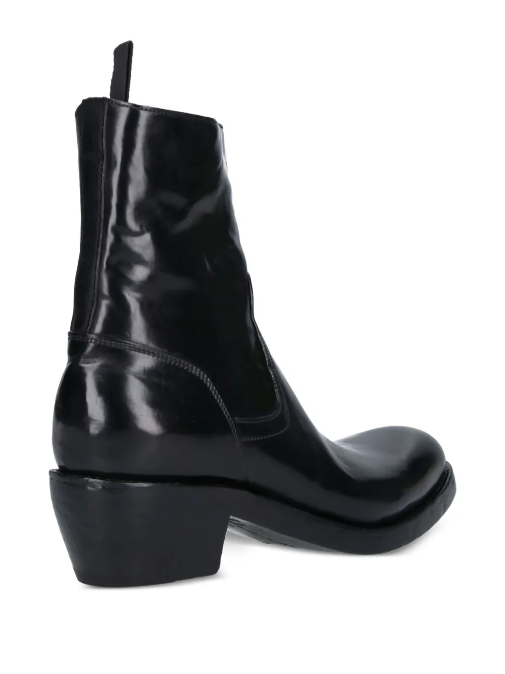 Premiata Kingbrass zip-fastening leather boots Zwart