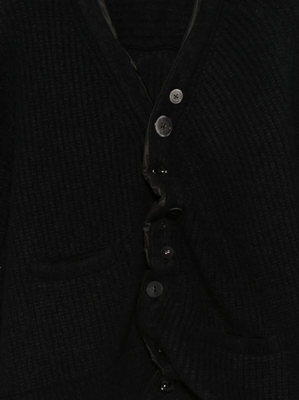 Undercover Asymmetrisch vest Zwart