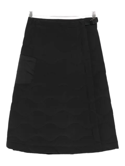 Snow Peak quilted pocket midi skirt