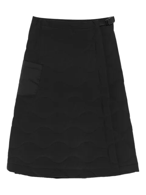 Snow Peak quilted pocket midi skirt