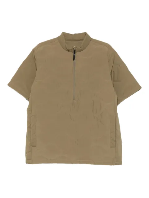 Snow Peak quilted-design zip-up sweater