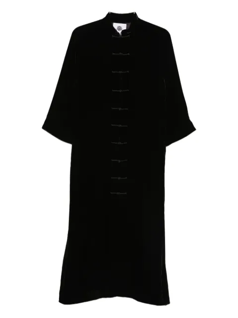 YALI Velvet Button Coat