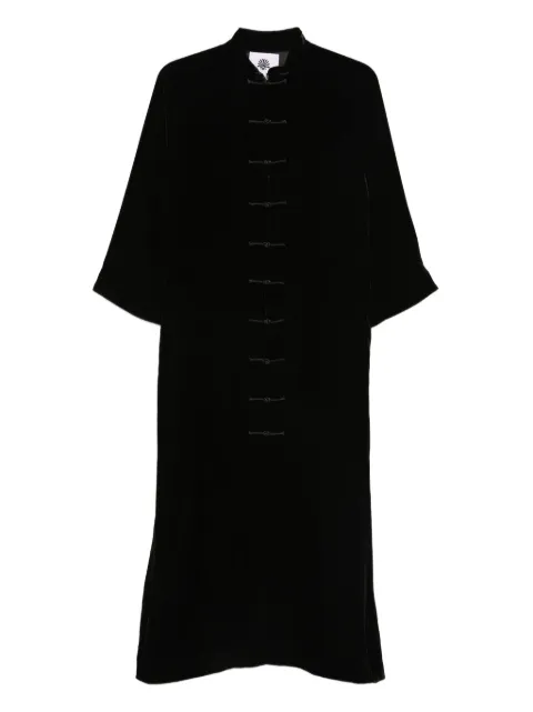 YALI Velvet Button Coat