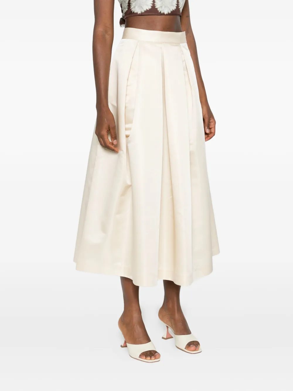 Lunatica Milano Luna 88 Duchesse plooirok Beige