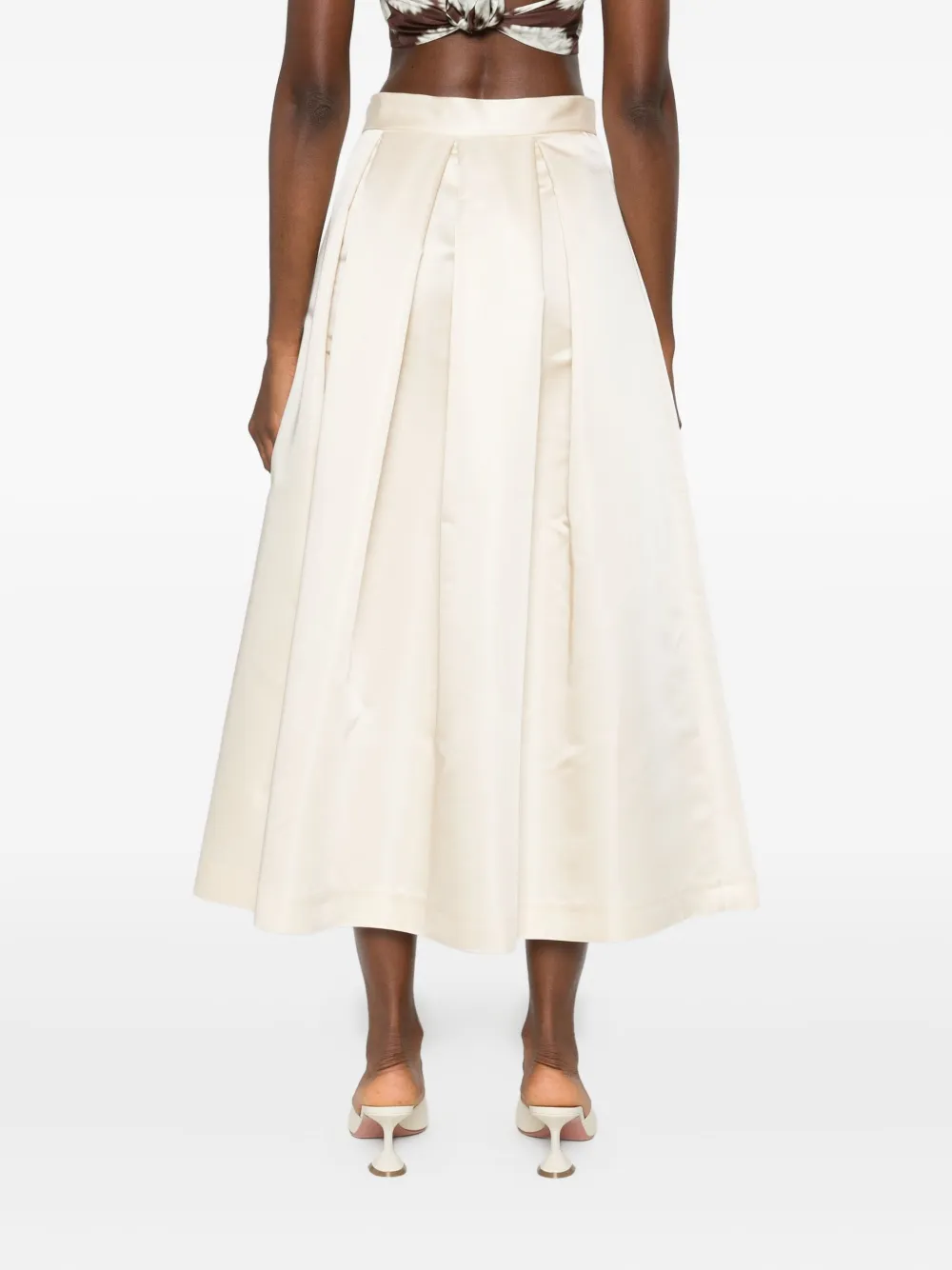 Lunatica Milano Luna 88 Duchesse plooirok Beige