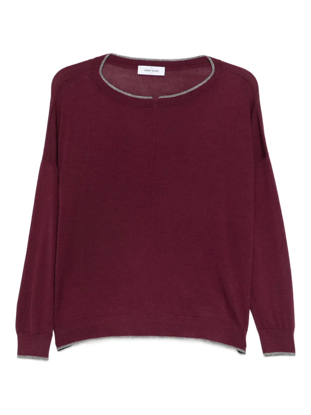 Gran Sasso contrasting-trim top | morado | Image 1