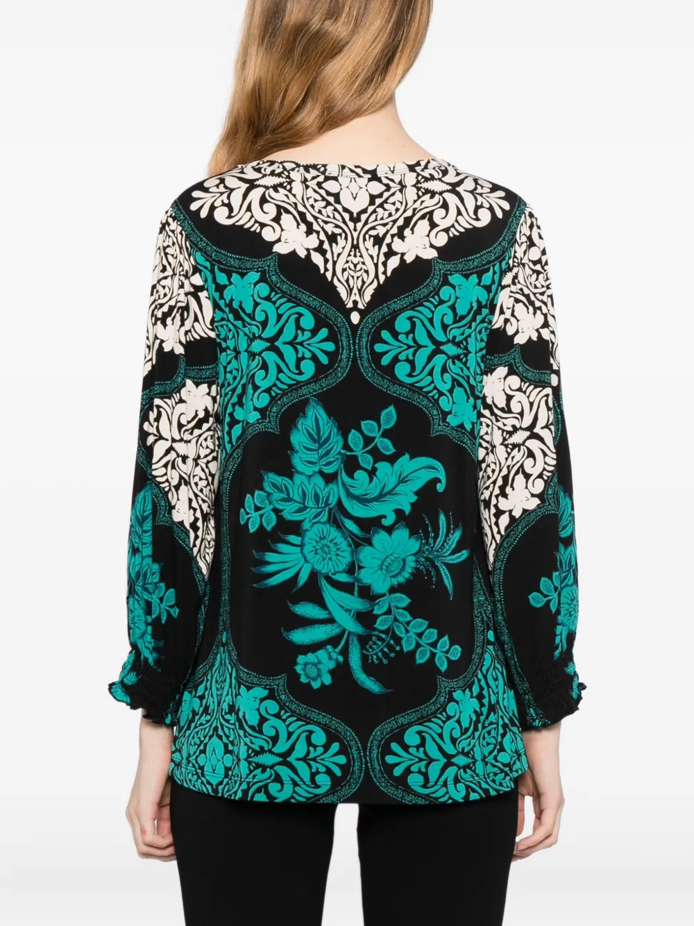 Johnny Was Janie T-shirt Zwart