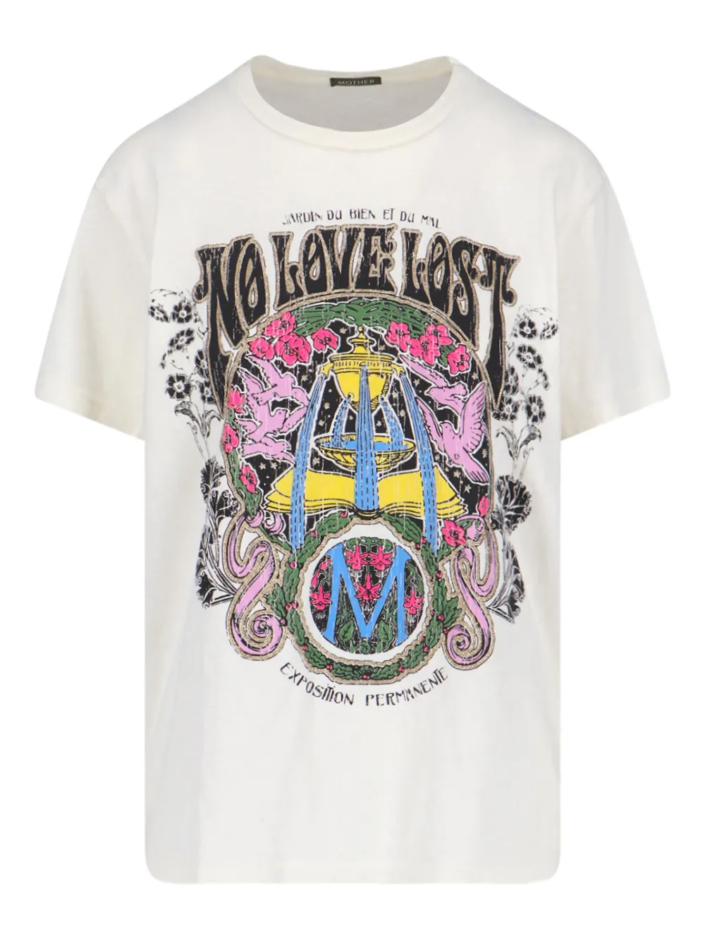 Mother The Rowdy Print-detail T-shirt In White