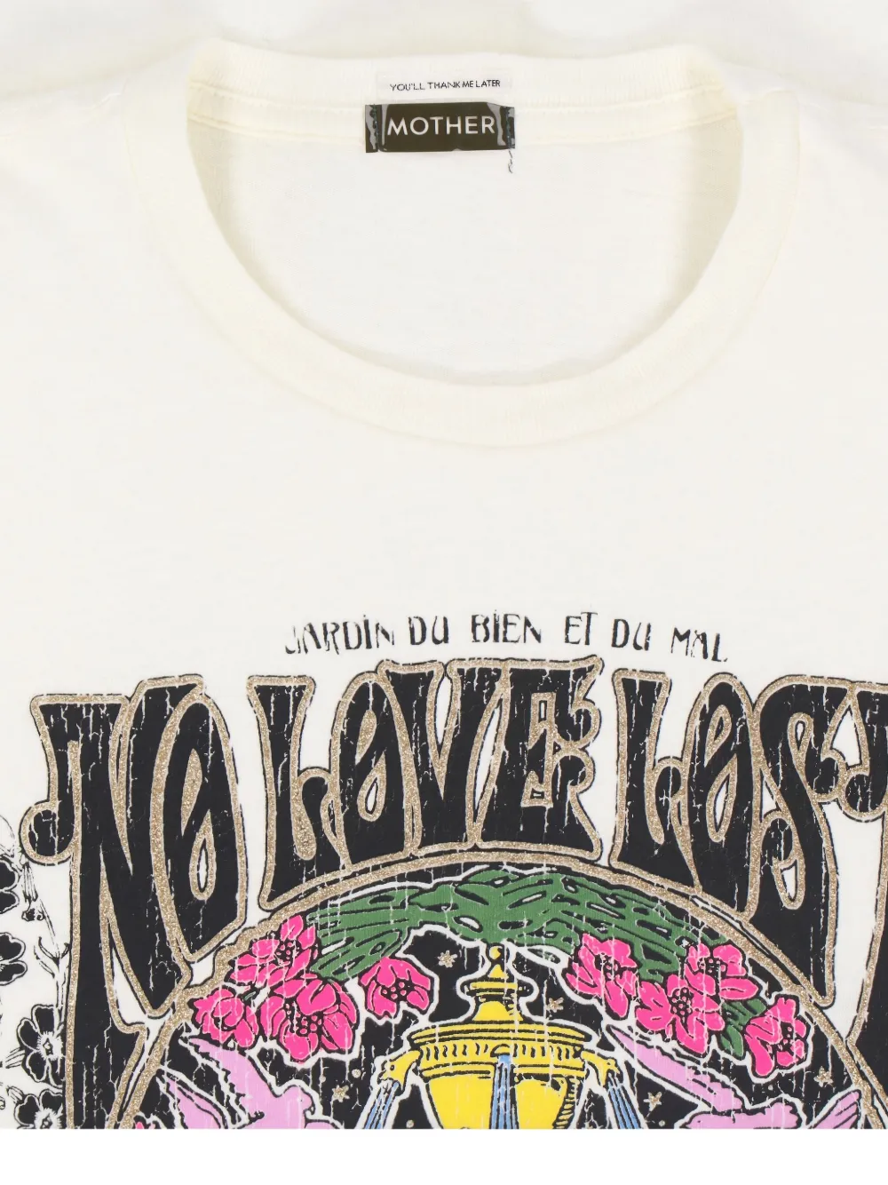 Mother The Rowdy Print-detail T-shirt In White