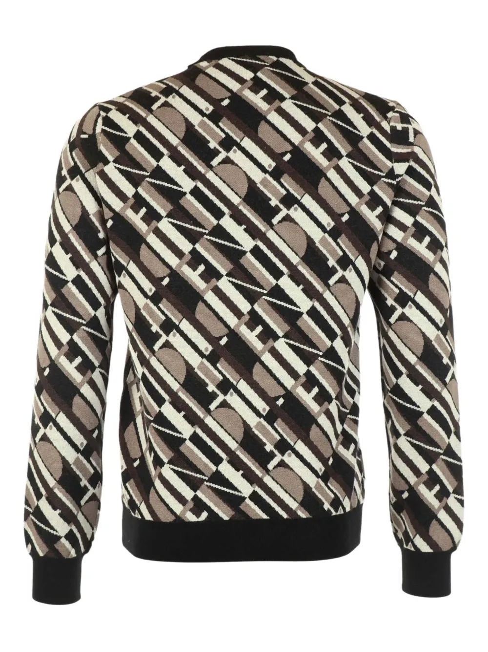 FENDI Trui met patroon en ronde hals - Bruin