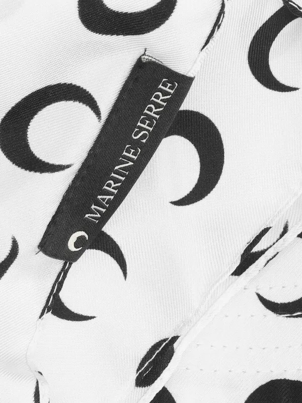 Marine Serre Moon-pattern Scarf Hat | White | FARFETCH