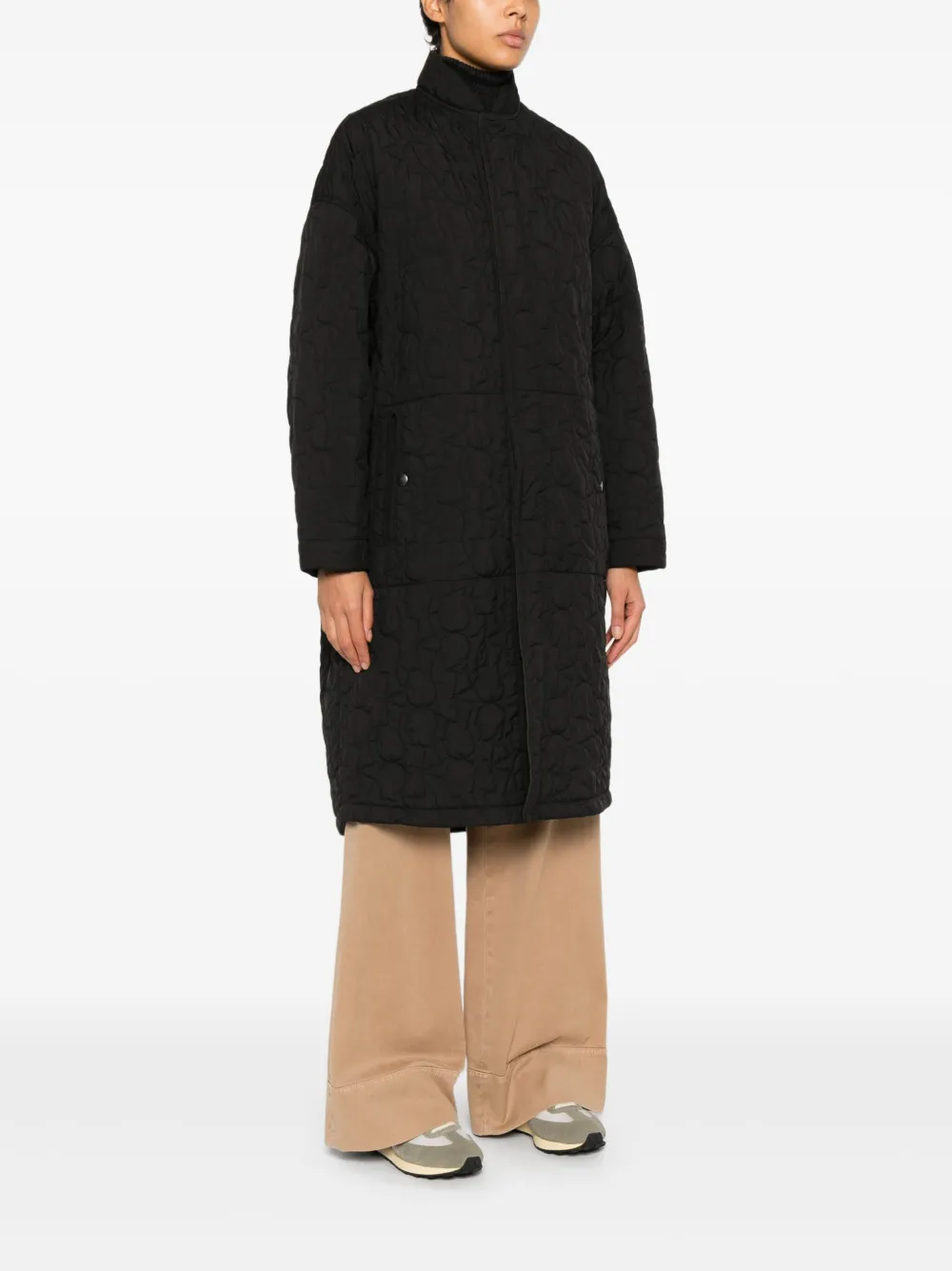  Konrad Petra Quilted Coat - Black 