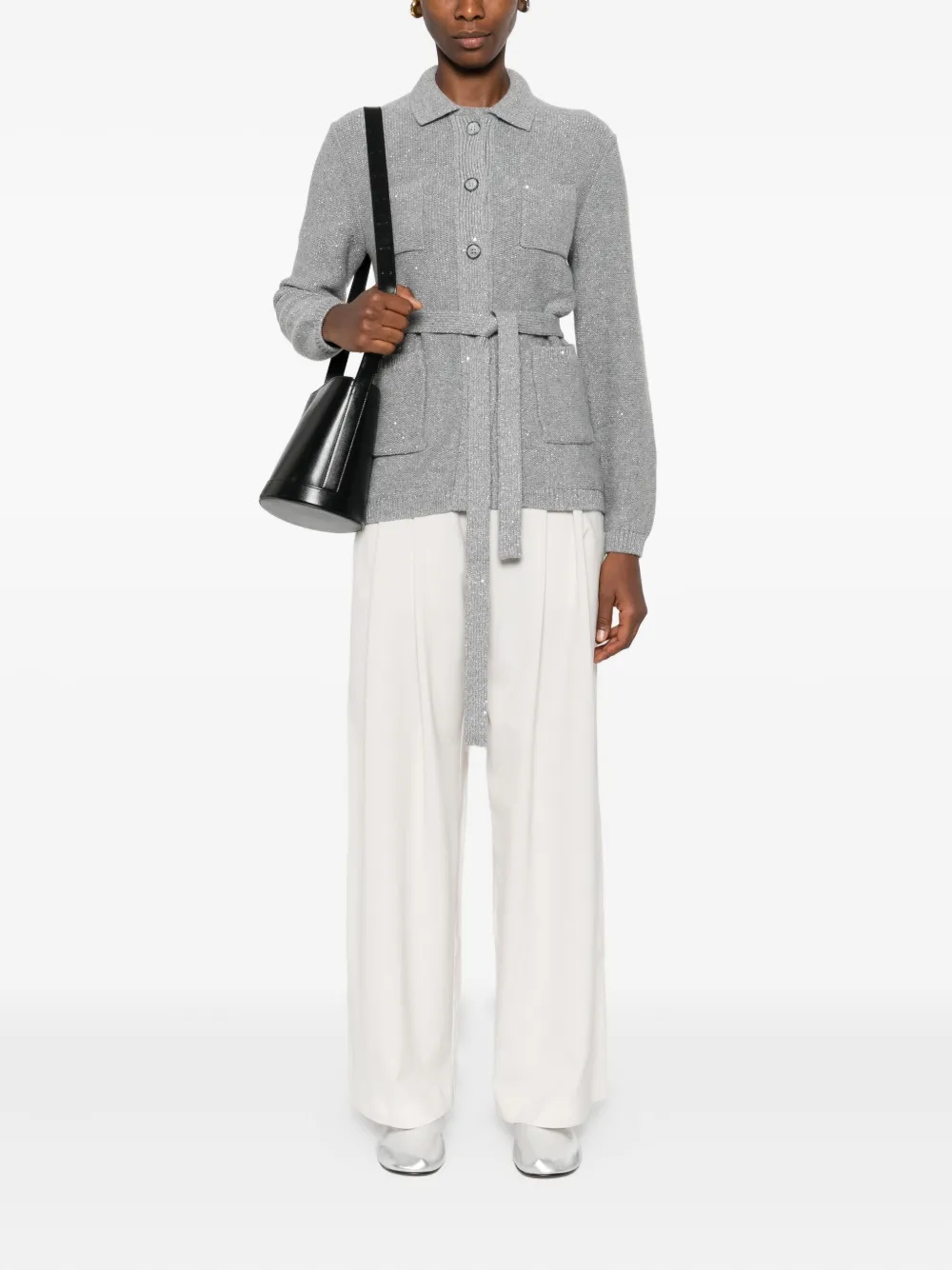 Gran Sasso cárdigan con botones y cinturón | Cárdigans | Image 2