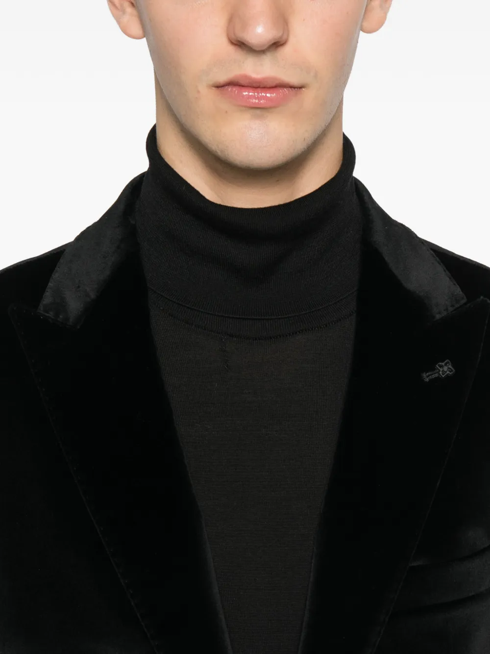 Tagliatore Button Textured Jacket In Black