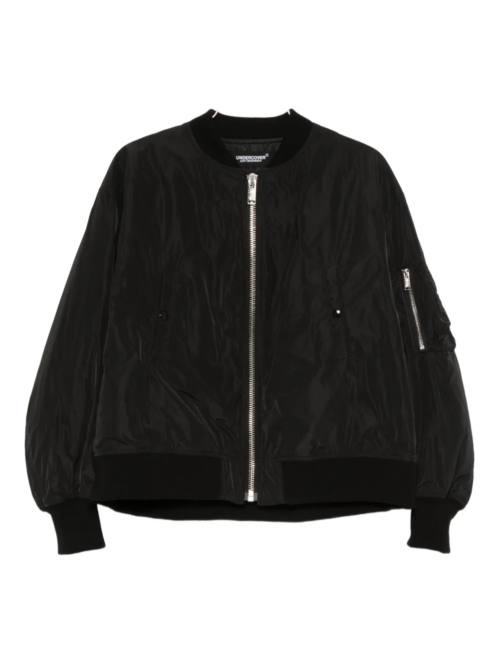 Undercover Embroidered-motif Bomber Jacket In Black