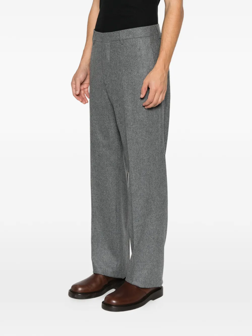 Tagliatore Belt-loop Trousers In Gray