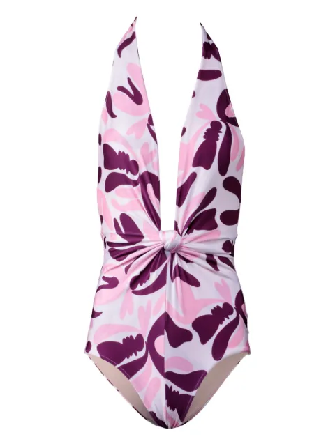 Adriana Degreas traje de baño con estampado floral