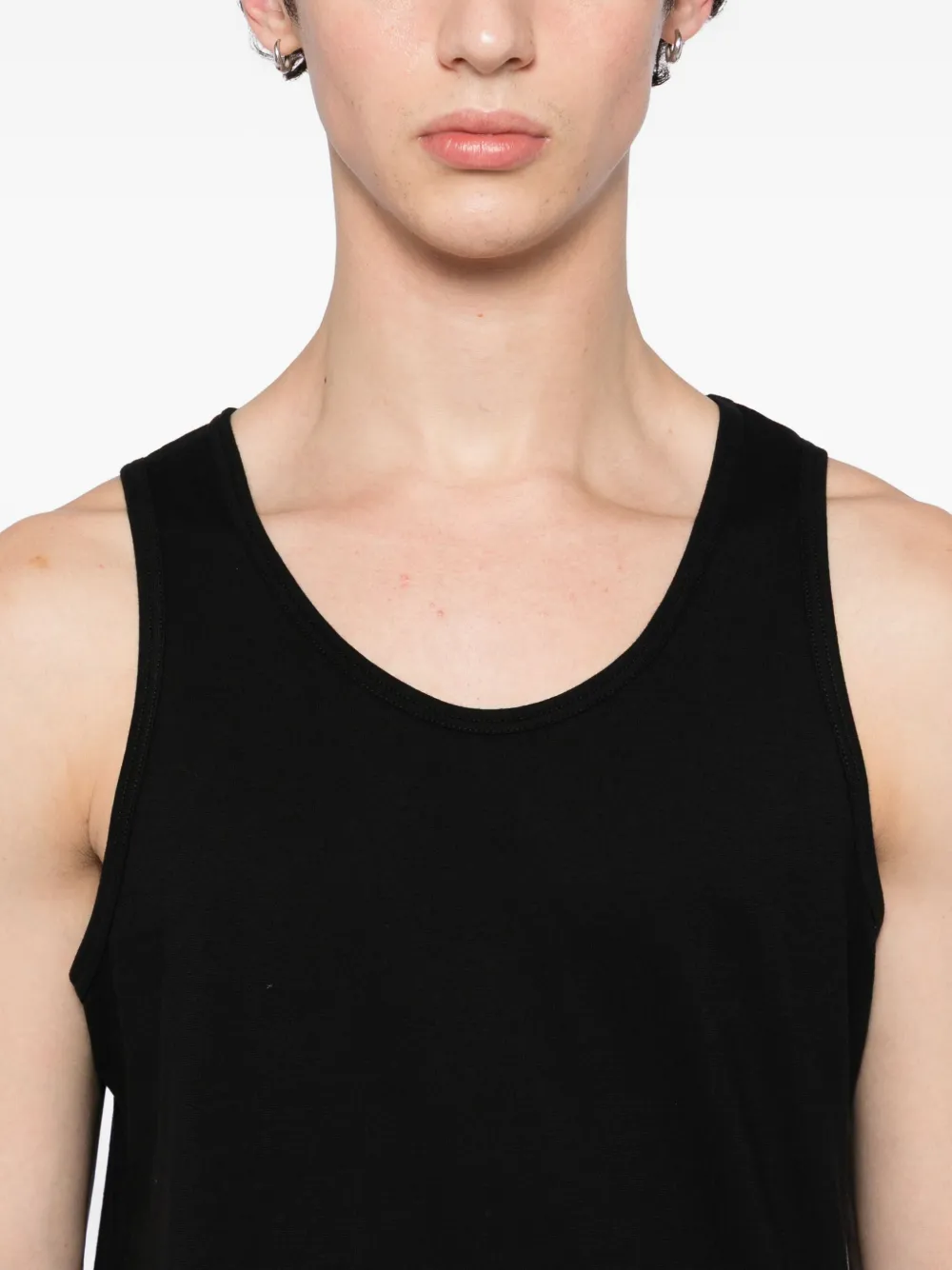 Comme Des Garçons Shirt Katoenen tanktop Zwart