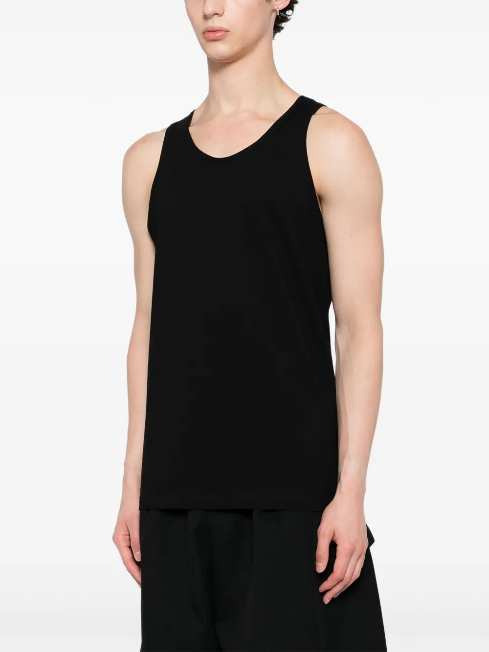 Comme Des Garçons Shirt Katoenen tanktop Zwart