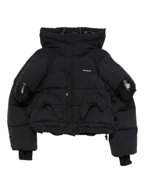 Undercover asymmetric puffer jacket