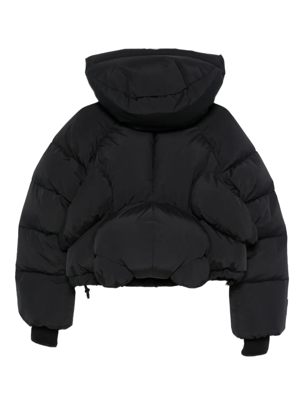 Undercover Asymmetric Puffer Jacket In Black