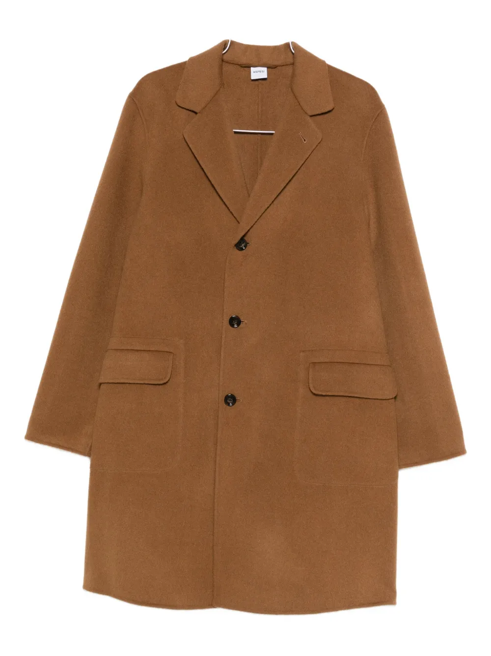 Aspesi Flap-pocket Coat In Brown