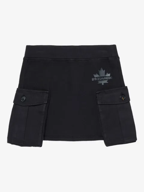 DSQUARED2 KIDS cotton cargo skirt