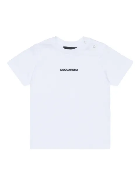 DSQUARED2 KIDS playera de algodón con logo estampado