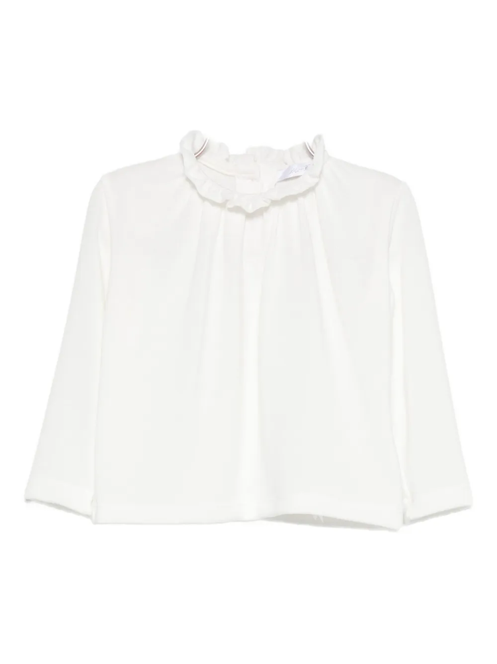 Miss Grant Ruffled Top In White